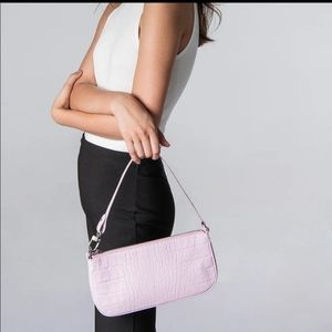 BY FAR Rachel Pink Croco Bag 👛